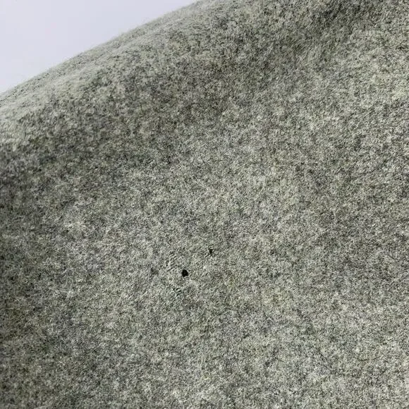 Vintage 1970s Cacharel Pleated Wool A-Line Button Front Skirt 36 US 4 Green Gray - Picture 6 of 7